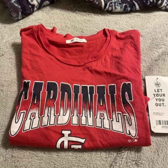 NWT St Louis Cardinals Women's Medium Red Short Sleeve Shirt - Picture 5 of 6